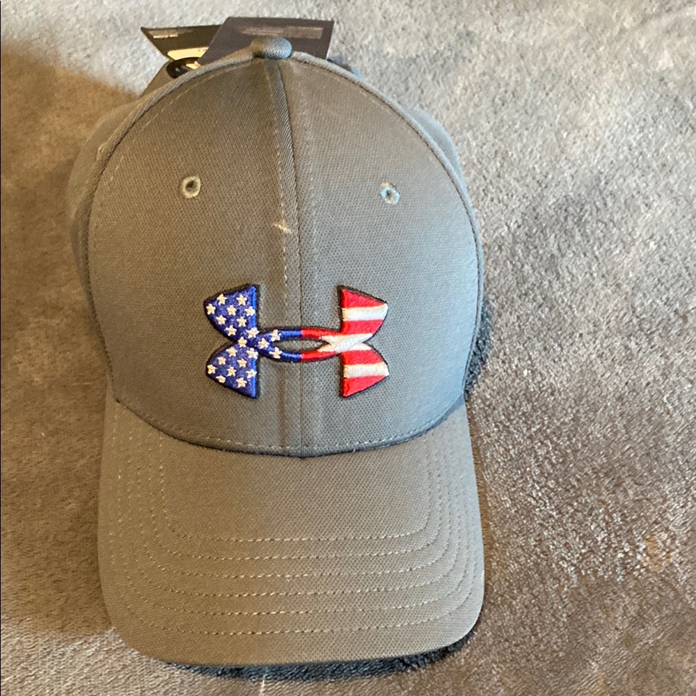 Under Armour Gray Cap with Patriotic Logo